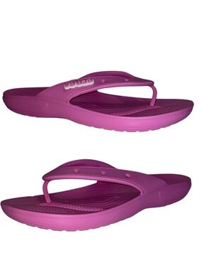 CROCS Women's Pink Molded Foam Flip Flops Wmn 14 Men 10 unisex